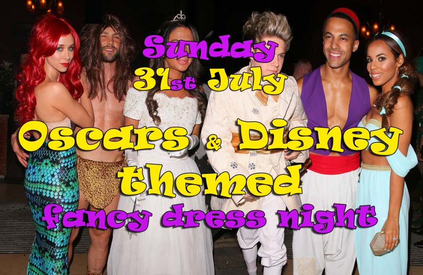 Oscars and Disney themed fancy dress&nbsp;night